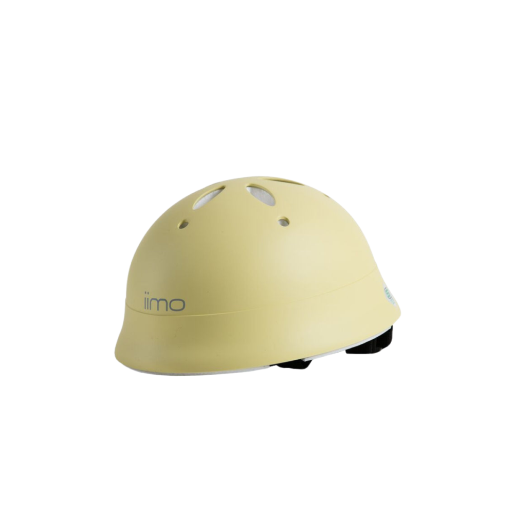 【iimo】日本製・兒童用品  馬卡龍頭盔 -黃色