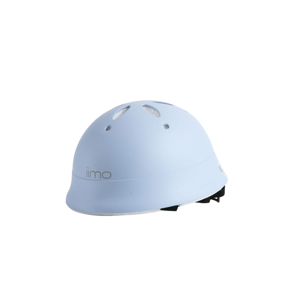 【iimo】日本製・兒童用品  馬卡龍頭盔 -藍色