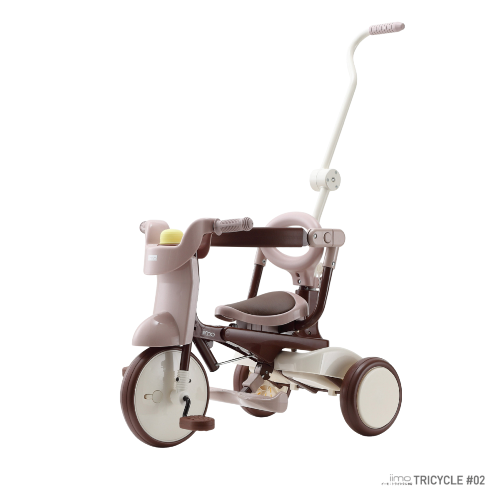 【iimo】#02 日本兒童三輪車 -棕色｜折叠式｜Tricycle