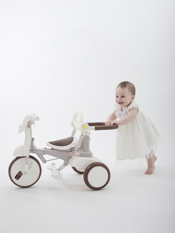 iimo】日本嬰兒・兒童用品品牌#02 三輪車(白色)｜折叠式｜Tricycle 