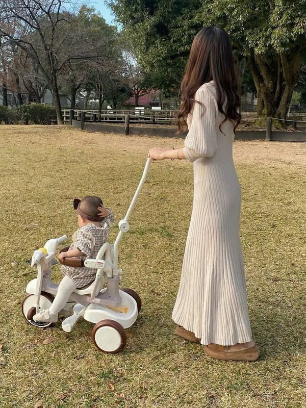 iimo】日本嬰兒・兒童用品品牌#02 三輪車(白色)｜折叠式｜Tricycle 