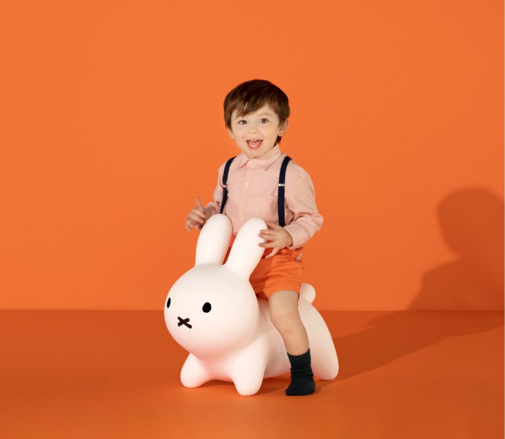 ides - Bruna bonbon Miffy 充氣彈彈椅 -白色｜跳跳米菲兔｜蹦蹦跳充氣椅｜造型座椅 - Image 5