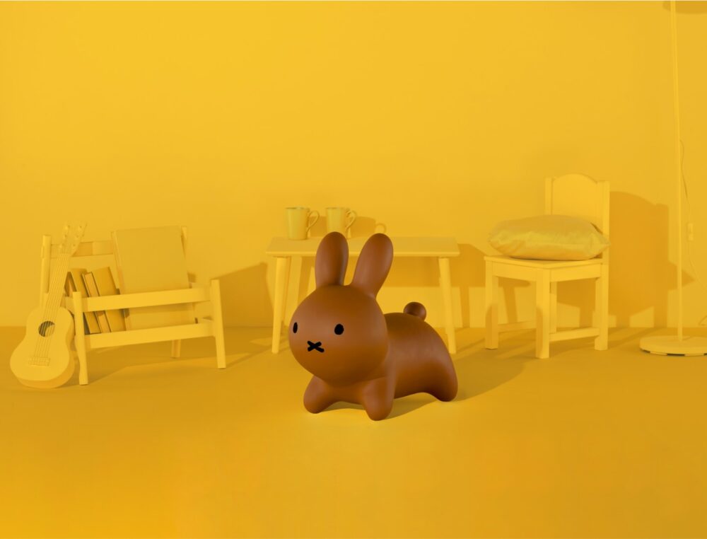 ides - Bruna bonbon Miffy 充氣彈彈椅 -啡色｜跳跳米菲兔｜蹦蹦跳充氣椅｜造型座椅 - Image 4