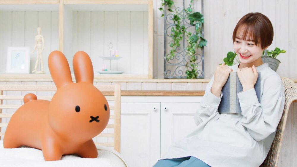 ides - Bruna bonbon Miffy 充氣彈彈椅 -啡色｜跳跳米菲兔｜蹦蹦跳充氣椅｜造型座椅 - Image 2