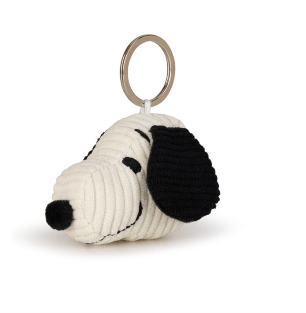 BON TON TOYS - Snoopy 史努比頭燈芯絨奶油鑰匙扣 (3B) - Image 3