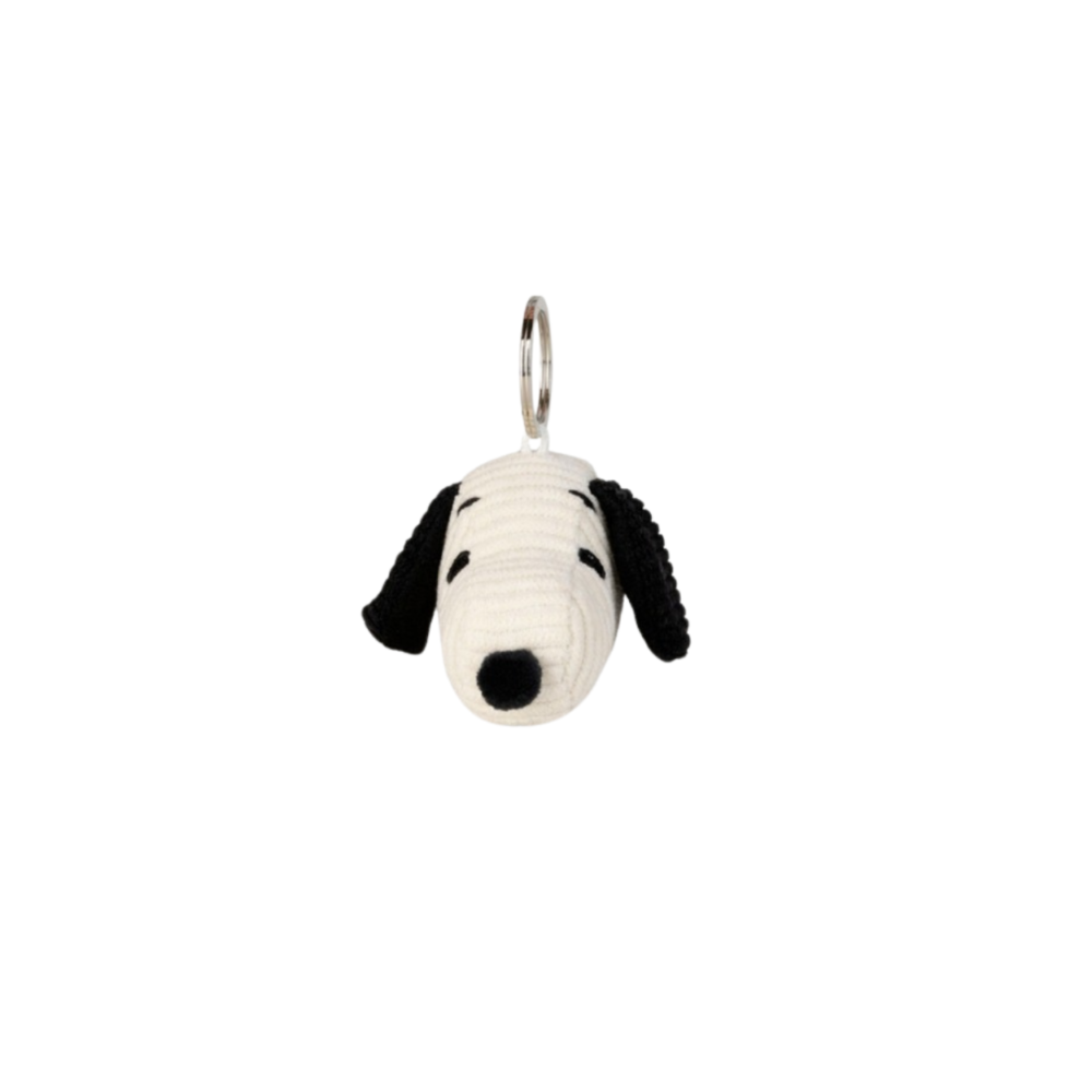 BON TON TOYS - Snoopy 史努比頭燈芯絨奶油鑰匙扣 (3B)